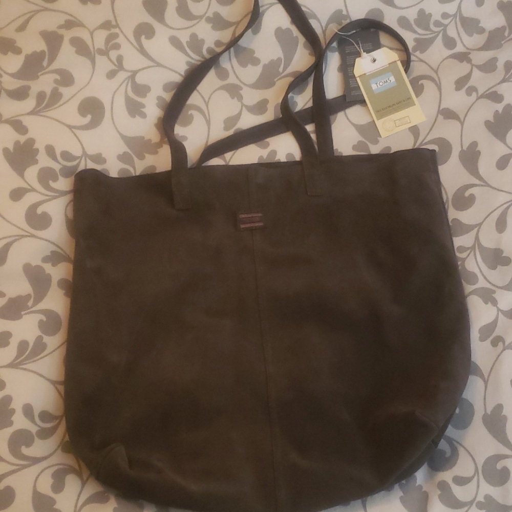 Toms Brand Leather/Suede Tote Bag